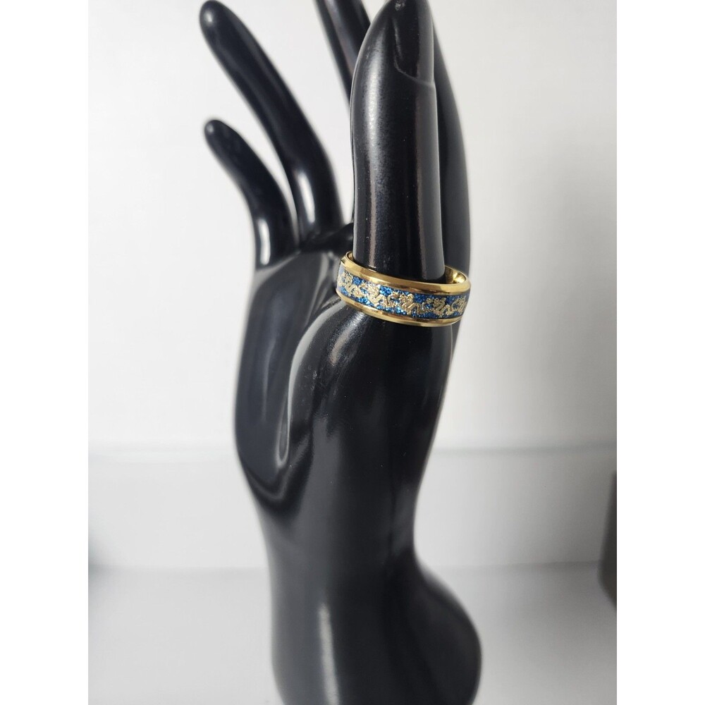 Size 12 Ring For Men Gold Tone